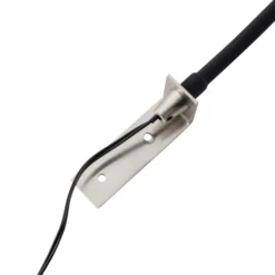 Lámpara de lectura LED Lindby Flexola, níquel, redonda, metal, enchufe