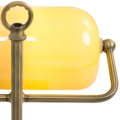 Lámpara de mesa Ancilla ajustable bronce/amarillo