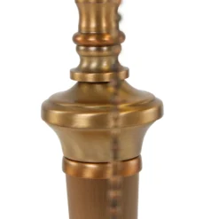 Lámpara de mesa Ancilla vidrio, bronce/verde