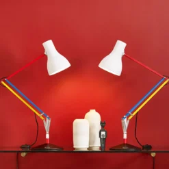lámpara de mesa Anglepoise Type 75 Mini, blanca, 70 cm