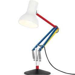lámpara de mesa Anglepoise Type 75 Mini, blanca, 70 cm