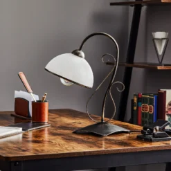 Lámpara de mesa Antica de estilo rústico, 1 luz
