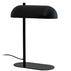 Lámpara de mesa Arch de Dyberg Larsen, negra, metal, altura 36 cm