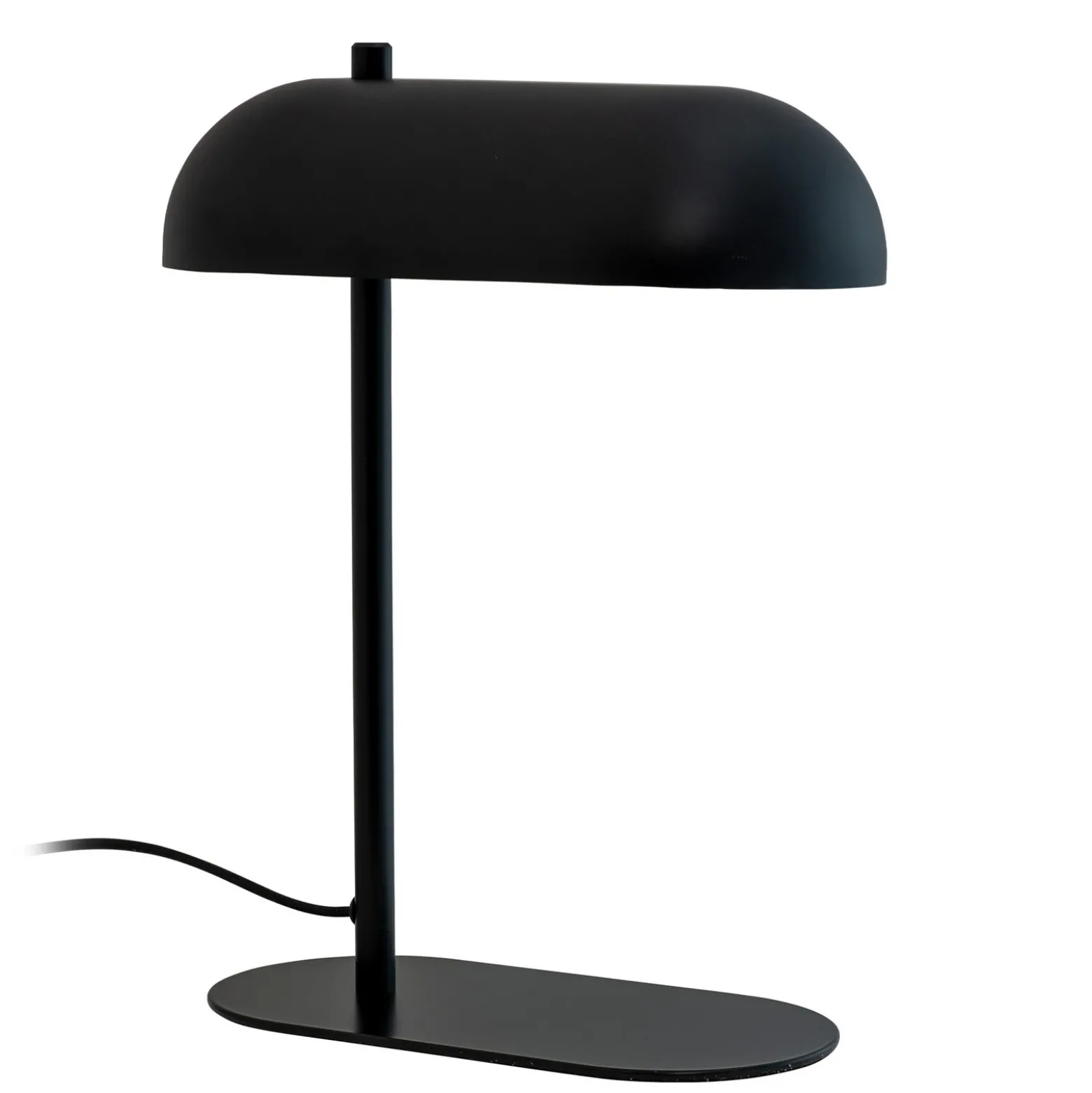 Lámpara de mesa Arch de Dyberg Larsen, negra, metal, altura 36 cm