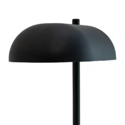 Lámpara de mesa Arch de Dyberg Larsen, negra, metal, altura 36 cm