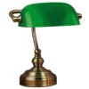 Lámpara de mesa Bankers, altura 25 cm verde
