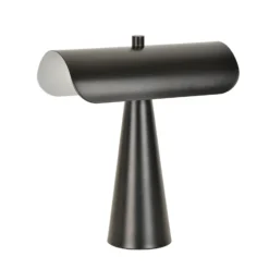 Lámpara de mesa Billie, negro mate, 30 cm, metal