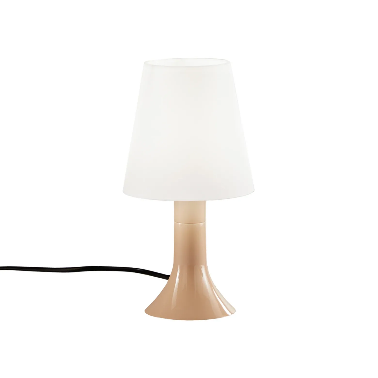 Lámpara de mesa BINGO Lumetto, color barro/blanco, altura 24,5 cm