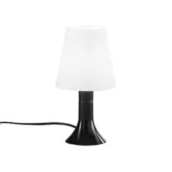 Lámpara de mesa BINGO Lumetto, negro/blanco, altura 24,5 cm