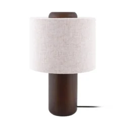 Lámpara de mesa Bosco de Globen Lighting, beige/marrón, altura 39 cm