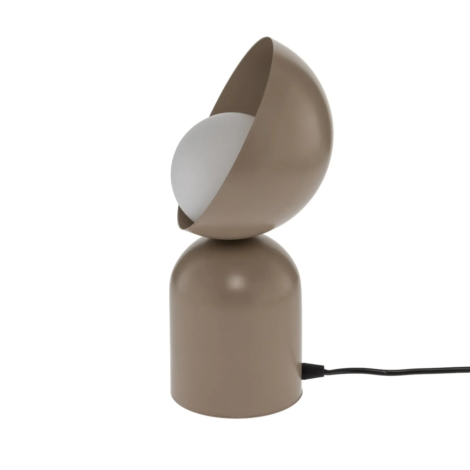 Lámpara de mesa Boto LN1, beige, acero/vidrio, altura 31 cm, G9