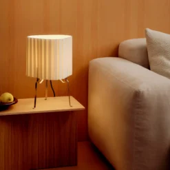 Lámpara de mesa Canelé de HAY, blanca, altura 37 cm, casquillo E14, pantalla de