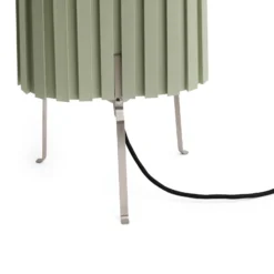 Lámpara de mesa Canelé de HAY, verde, altura 37 cm, casquillo E14, tela