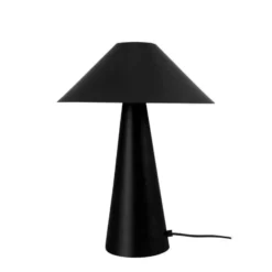 Lámpara de mesa Cannes de Globen Lighting, negra, altura 40 cm