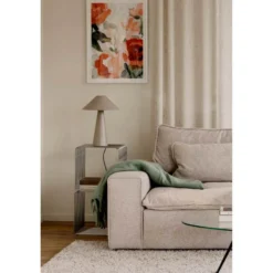 Lámpara de mesa Cannes de Globen Lighting, beige, altura 40 cm