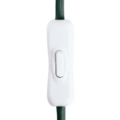 Lámpara de mesa Castello de Globen Lighting, verde/beige, altura 28 cm