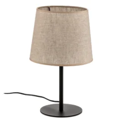 Lámpara de mesa Chicago con pantalla de lino