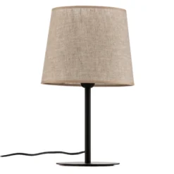 Lámpara de mesa Chicago con pantalla de lino
