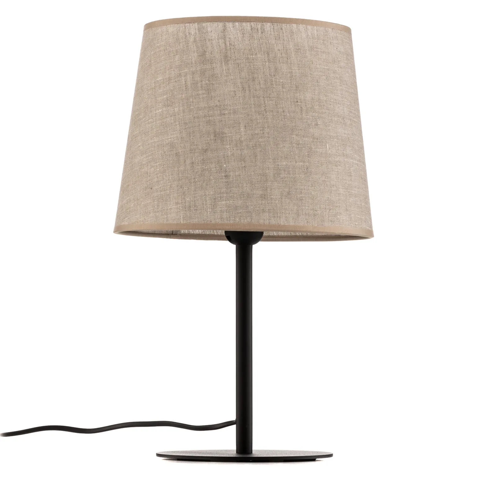 Lámpara de mesa Chicago con pantalla de lino