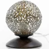 Lámpara de mesa con pantalla esférica, 10 cm Ø