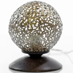 Lámpara de mesa con pantalla esférica, 10 cm Ø