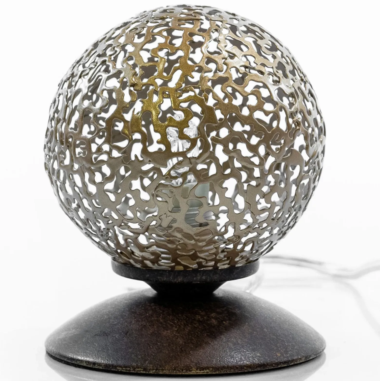 Lámpara de mesa con pantalla esférica, 10 cm Ø