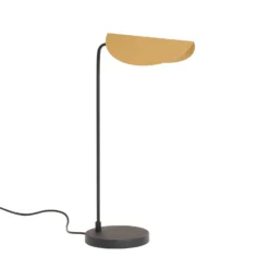 Lámpara de mesa Corner, negro/dorado, altura 57 cm, E14