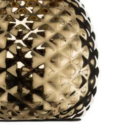 Lámpara de mesa de cerámica Pineapple dorado-negro