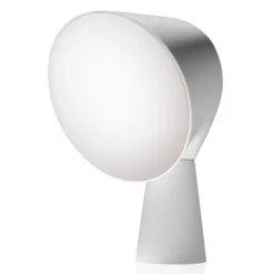 Lámpara de mesa de diseño Foscarini Binic, blanca