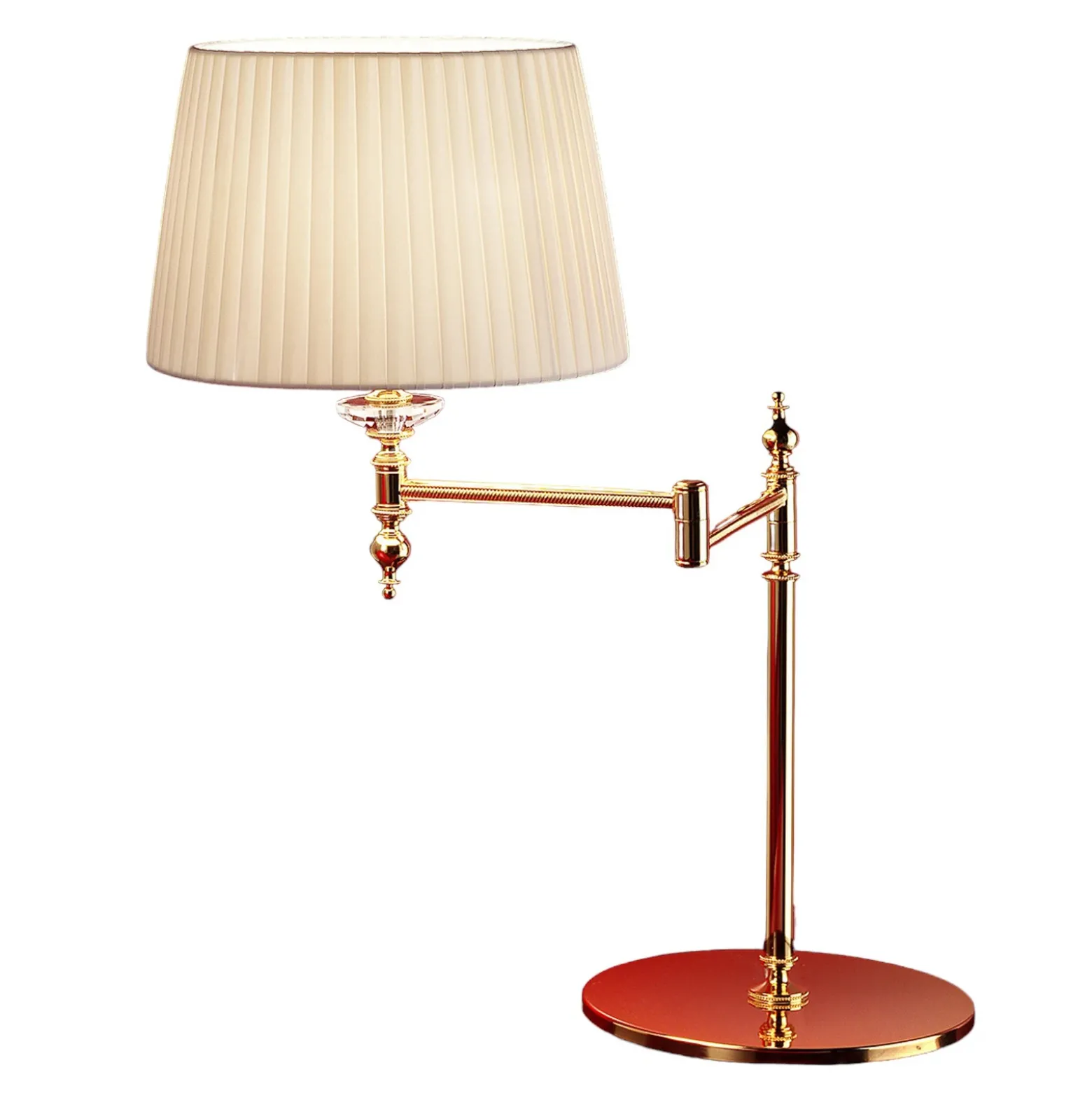 Lámpara de mesa de latón dorada Grace