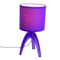 Lámpara de mesa de moda Ufolino, violeta