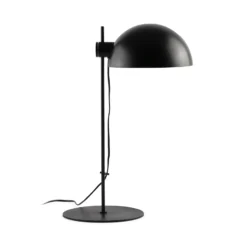 Lámpara de mesa Dominica, negro mate, acero, altura 53 cm