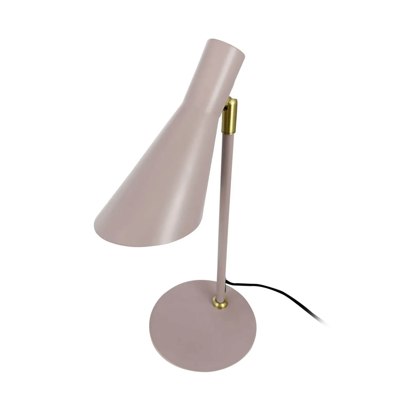 Lámpara de mesa Dyberg Larsen DL12, beige, altura 39,5 cm, metal
