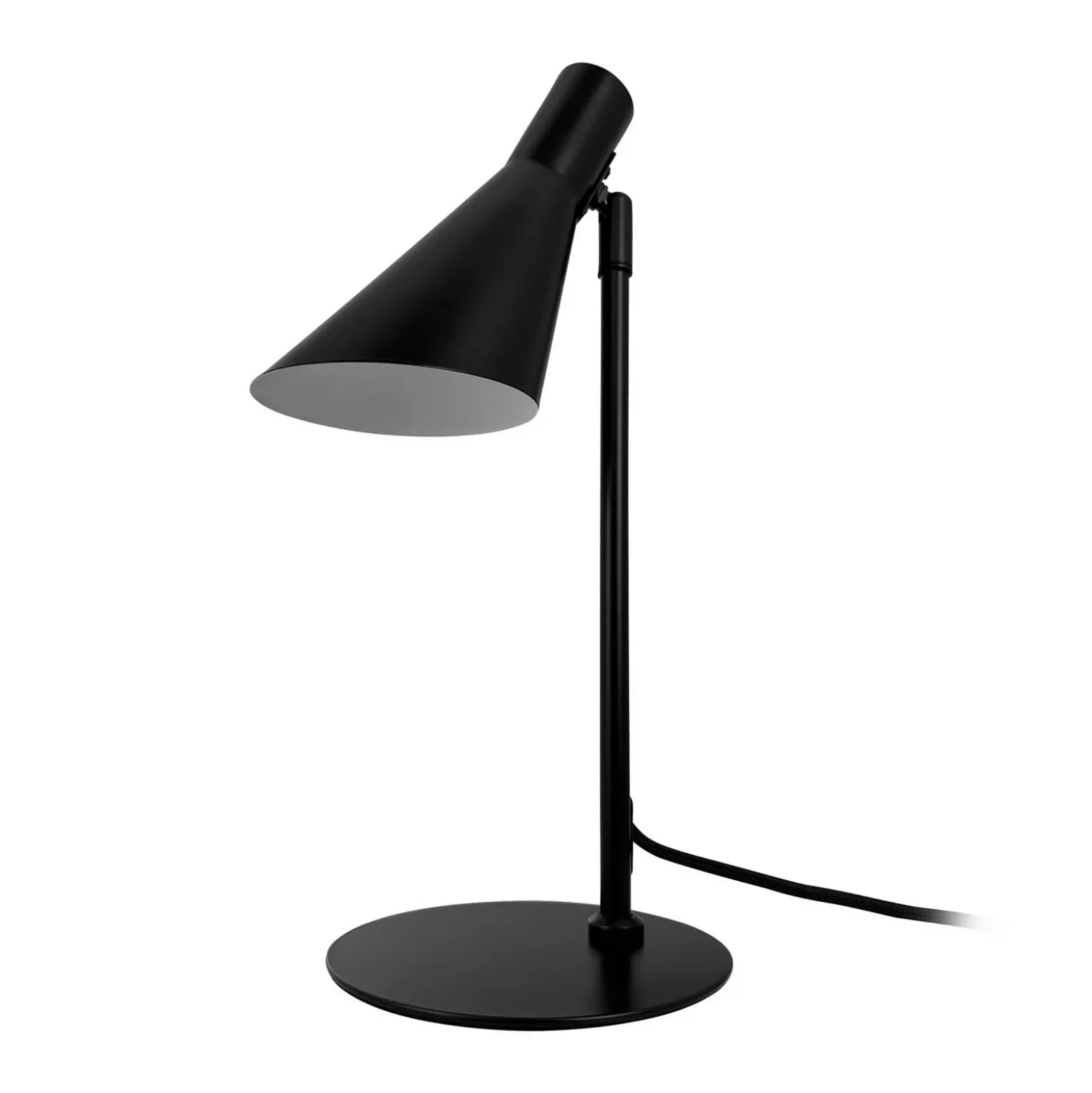 Lámpara de mesa Dyberg Larsen DL12, negra, altura 39,5 cm, metal