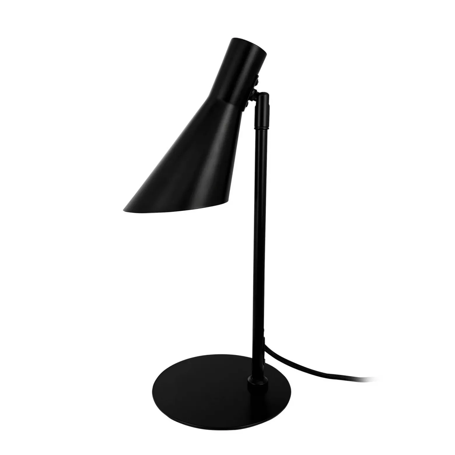 Lámpara de mesa Dyberg Larsen DL12, negra, altura 39,5 cm, metal