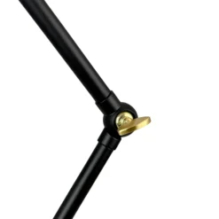 Lámpara de mesa Dyberg Larsen Vela, negra, altura 45 cm