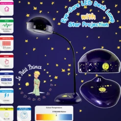Lámpara de mesa El Principito con lámpara nocturna