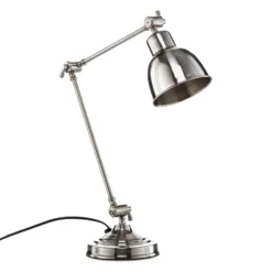 Lámpara de mesa Emoti, color cromo, 45 cm de altura, orientable