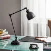Lámpara de mesa Emoti, negra, 45 cm de altura, regulable