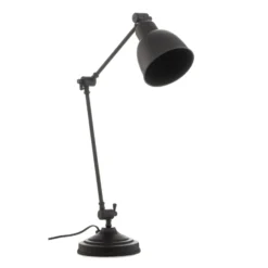 Lámpara de mesa Emoti, negra, 45 cm de altura, regulable