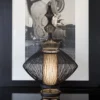 Lámpara de mesa Forestier Opium, negra