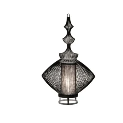 Lámpara de mesa Forestier Opium, negra