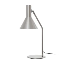 Lámpara de mesa FRANDSEN Lyss, color aluminio, metal, 50 cm, E27