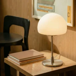 Lámpara de mesa Gaia con función táctil blanco
