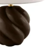 Lámpara de mesa Globen Lighting DAHLIA, beige/marrón, altura 31 cm