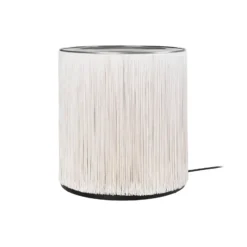 Lámpara de mesa Gubi modelo 597, aluminio, color crema, altura 45 cm
