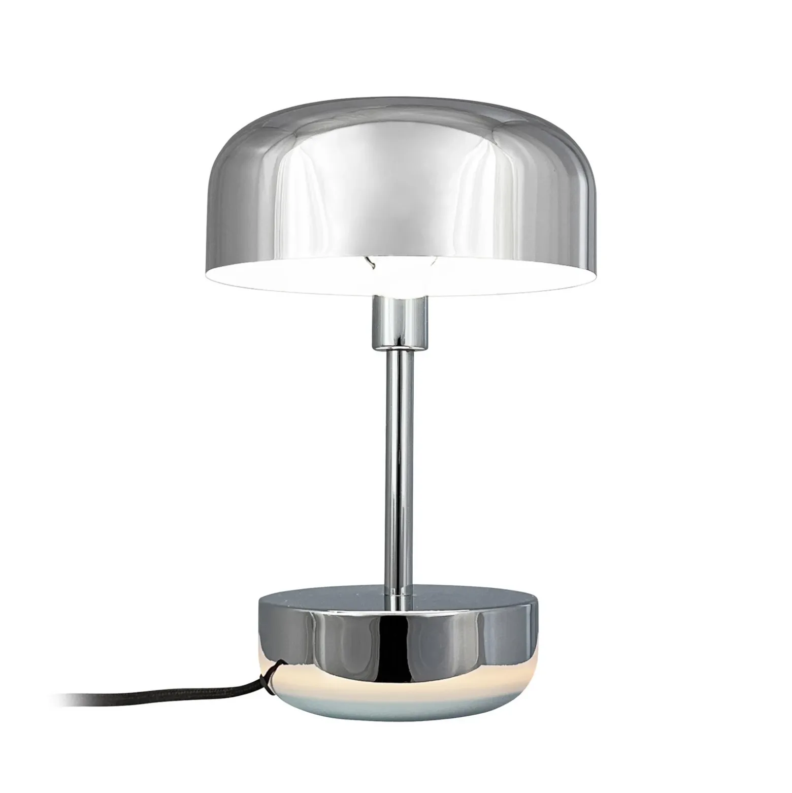 Lámpara de mesa Haipot de Dyberg Larsen, IP20, cromada