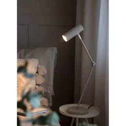 Lámpara de mesa Hubble READ de Globen Lighting, beige, altura 45