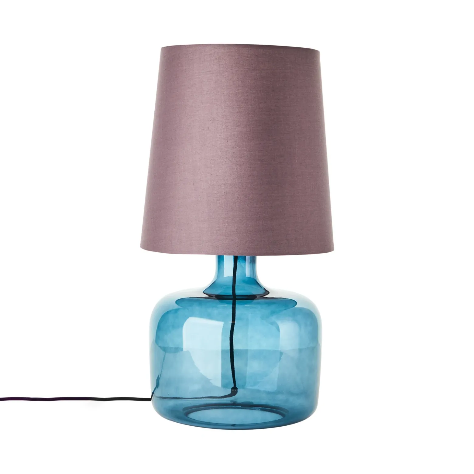 Lámpara de mesa Hydra altura 57cm topo/azul oscuro