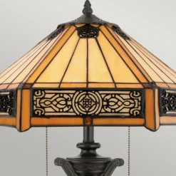 Lámpara de mesa Indus en estilo Tiffany